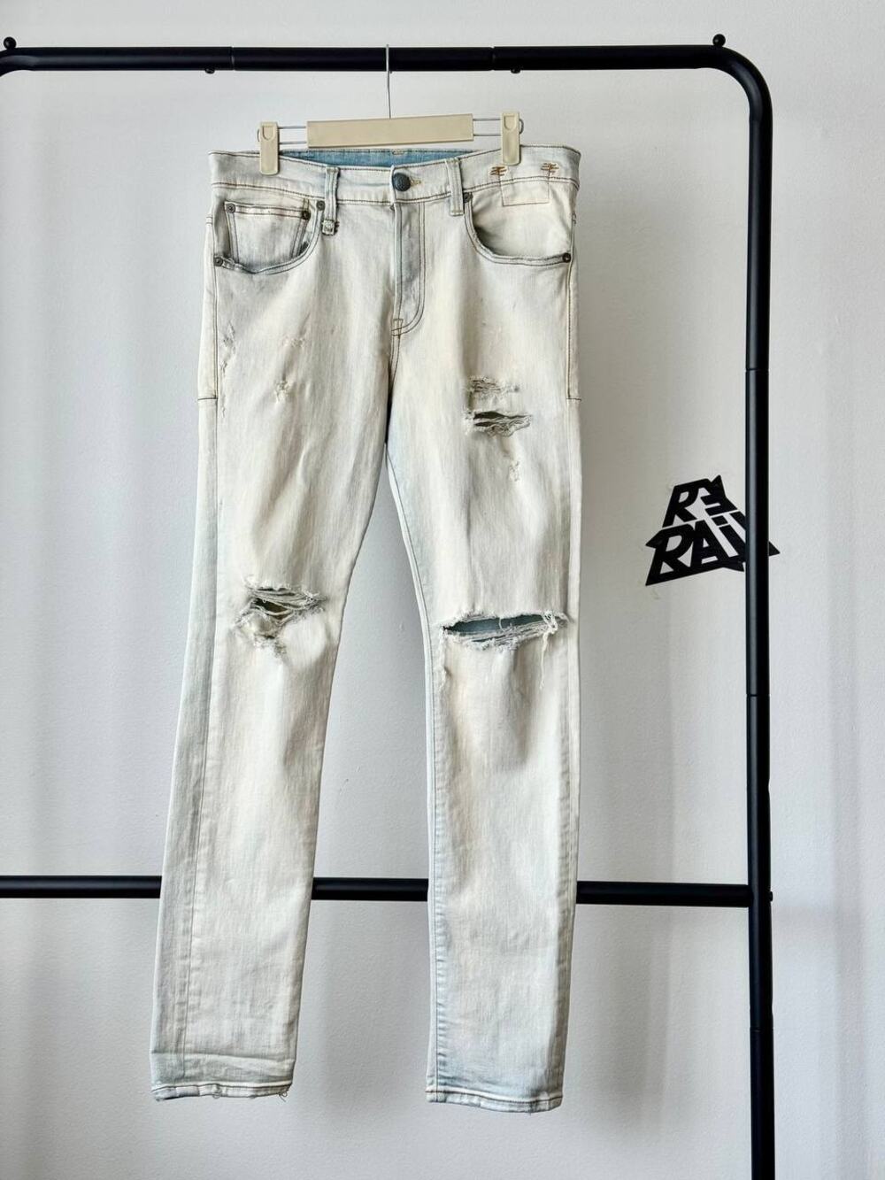 R13 “Skate” Distressed Jeans Fitzroy Wash